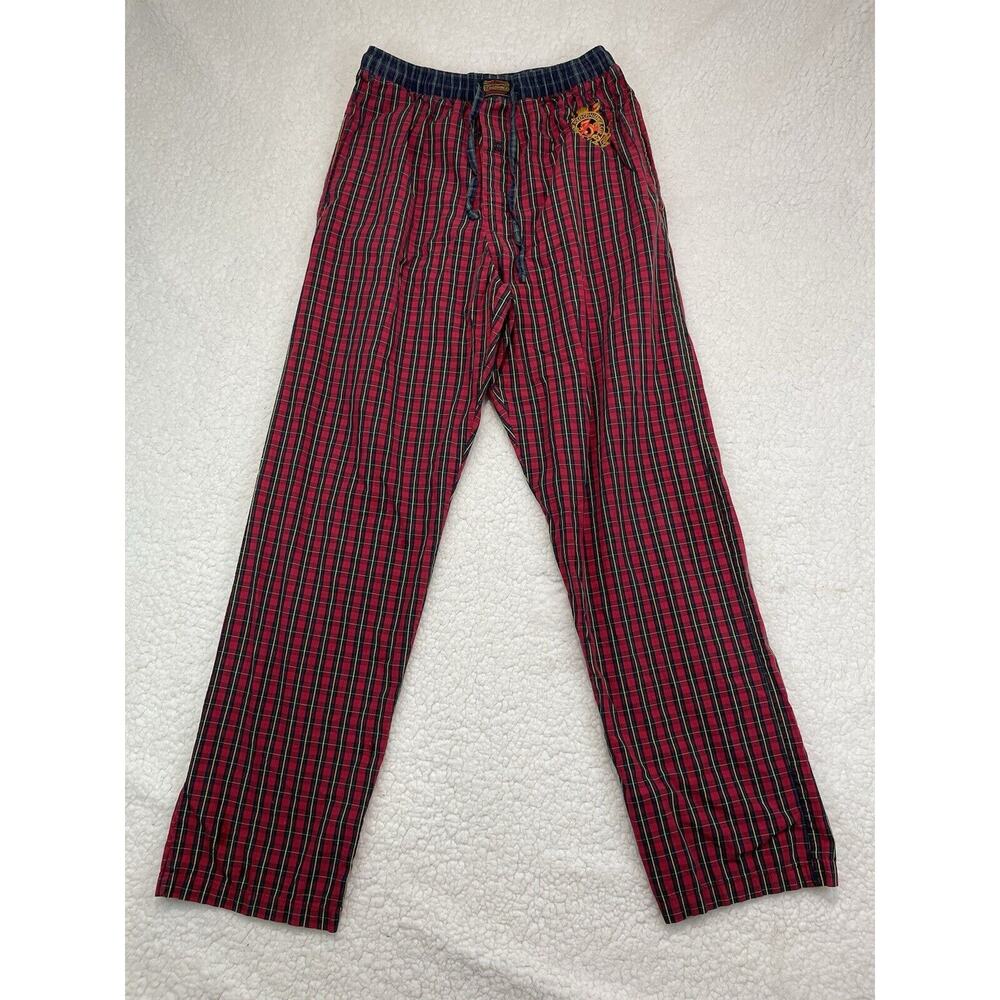 Rare Vintage Ralph‎ Lauren Mens S Boxer Pants Pajama Plaid Snow Polo Challenge